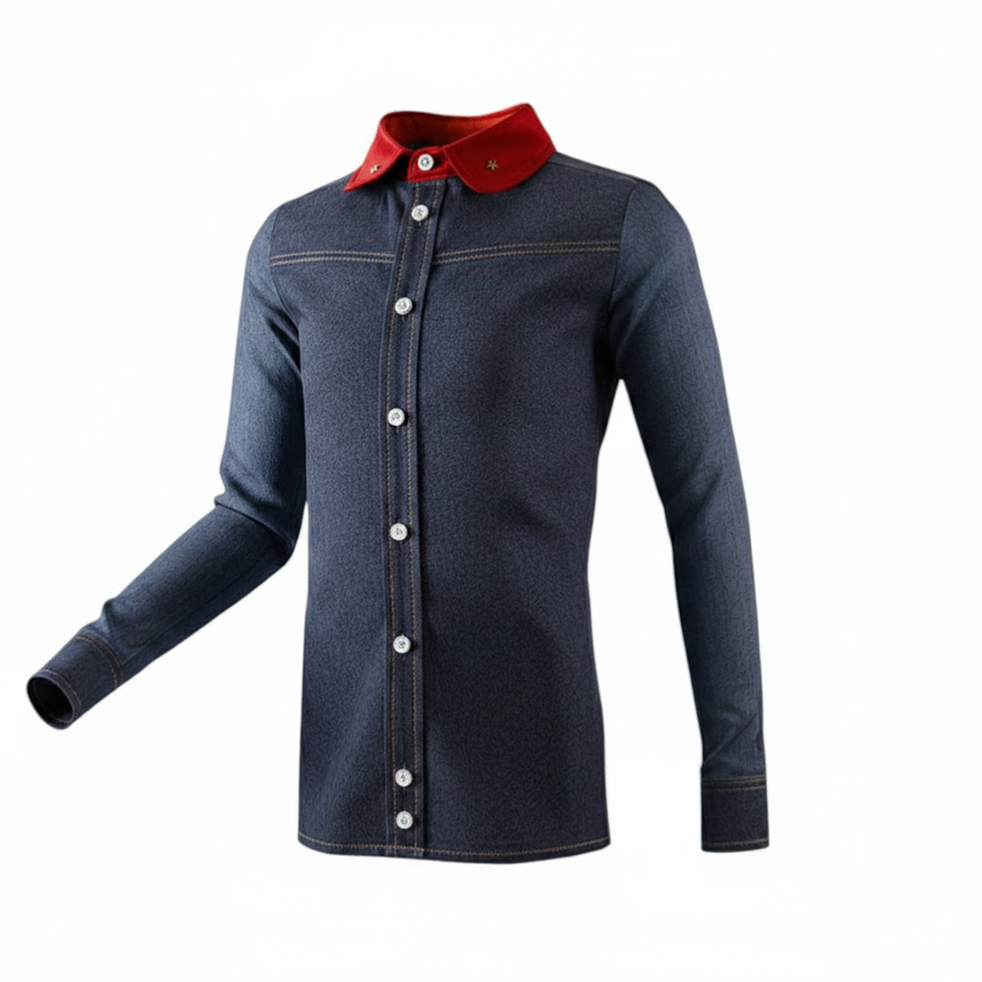 Boys Cotton Long Sleeve Shirt (6–12 Years) | Casual, School & Smart Everyday Shirt