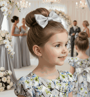 Girls Puff Sleeve Floral A-Line Dress (1–9 Years) | Vintage Princess Party & Occasion Dress