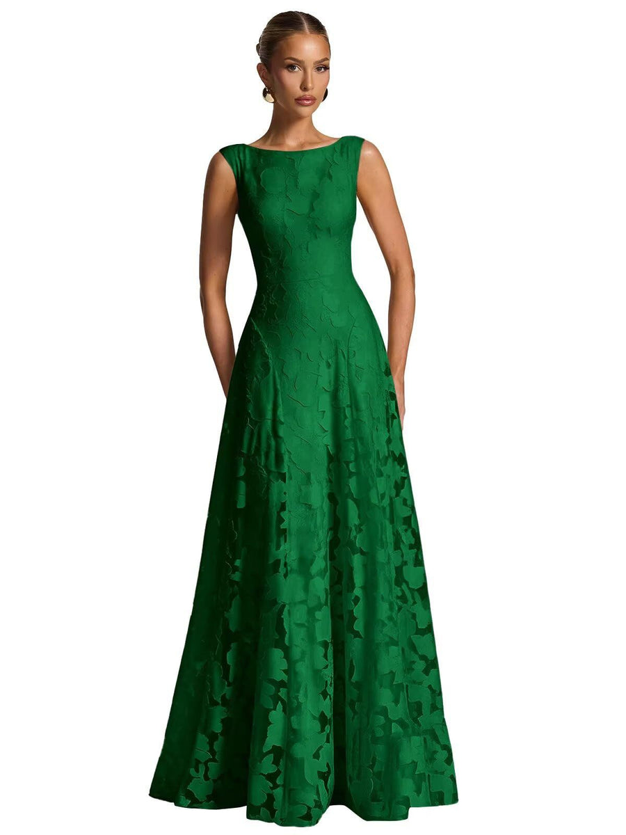 Cross-border hot-selling fashion style plus size dress dress socialite style plus size evening dress bridesmaid engagement host dress