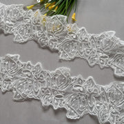 Mesh Bone Milk Silk 12CM Lace Trim - High-End Clothing, Skirt & Children's Clothing Accessory (R214)