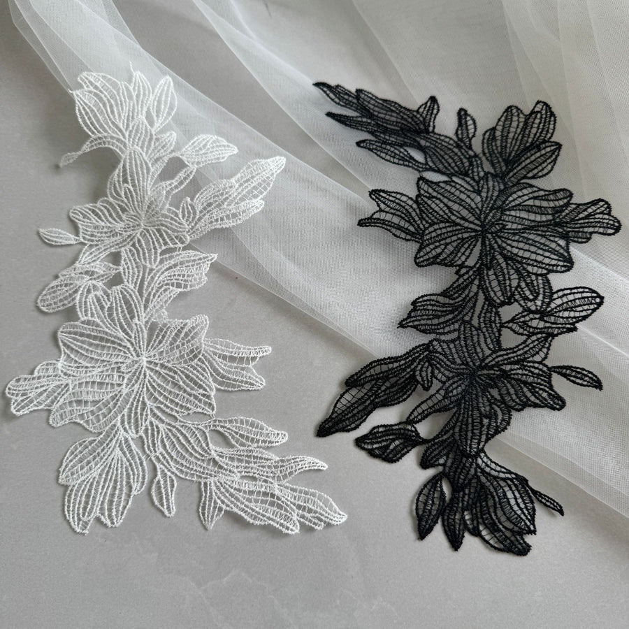 Hollow Fish Silk Water-Soluble Lace Fabric - Embroidery Clothing & Pet Clothing Decorative Material (R185)