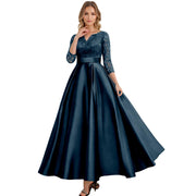 Navy blue performance dress - choir, evening gown, banquet, wedding, mother of the bride, annual meeting, hostess dress, performance costume