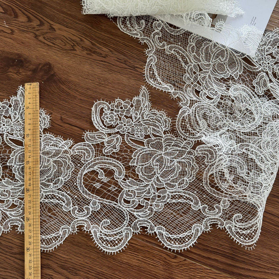 New exquisite hollow fish silk thread lace, handmade DIY accessories wedding veil decorative accessories lace R77