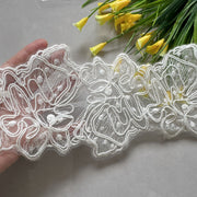 Mesh Bone Milk Silk 12CM Lace Trim - High-End Clothing, Skirt & Children's Clothing Accessory (R214)