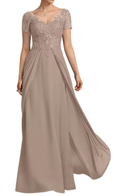 Chiffon long evening gown mother prom dress long skirt bridesmaid dress annual meeting host banquet dress performance dress plus size