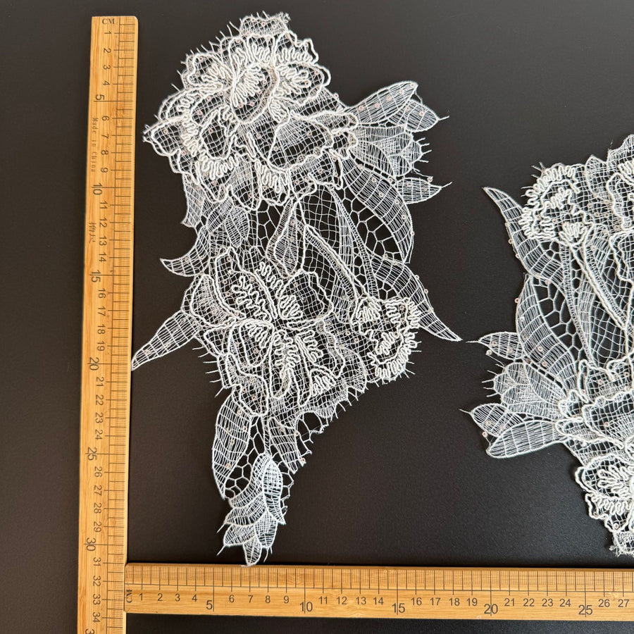 New lace computer embroidery lace corsage decorative flower small fresh collar flower piece accessories R221