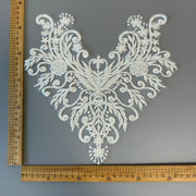 Lace Sequin Millet Bead Neckline Corsage - DIY Wedding Dress & Headscarf Accessory (ZH248)