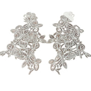 Hand-Embroidered Lace Leaf Veil Applique - DIY Women's Shirt & Clothing Accessory (R258)