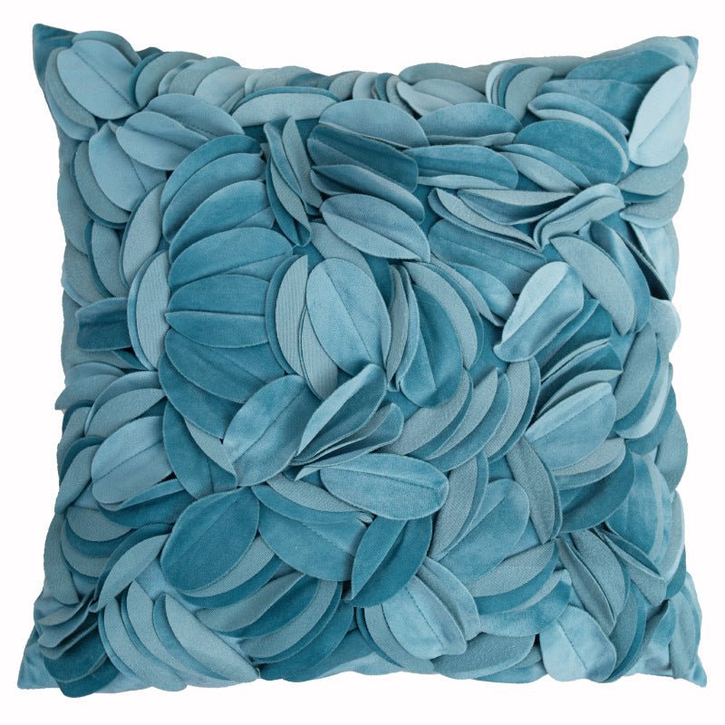 Soft Floral Cushion Cover - Handcrafted Petal Design for Gentle Interiors