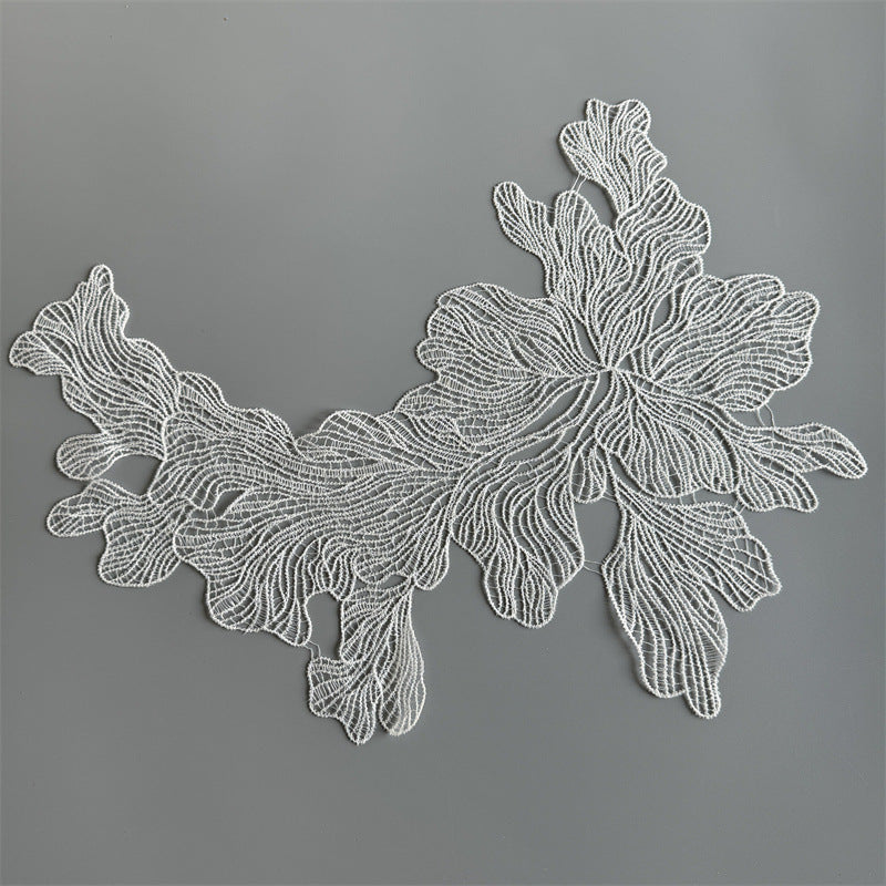 R163 new clothing accessories collar DIY clothing handmade lace white wedding dress accessories fish thread