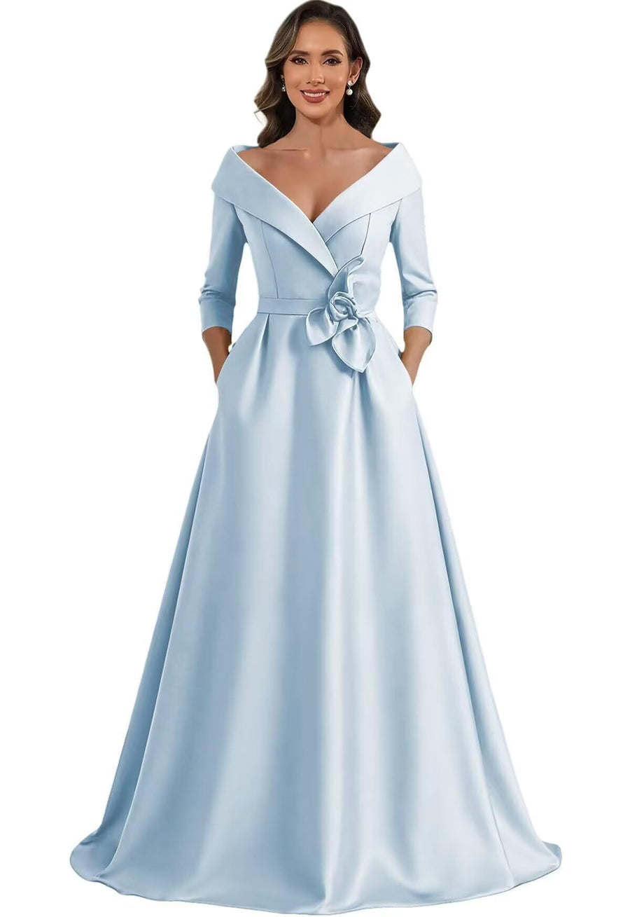 European and american style plus size evening gown - floor length dress for weddings, mother of the bride, annual meetings, and performances - flattering and figure-forgiving for curvy women