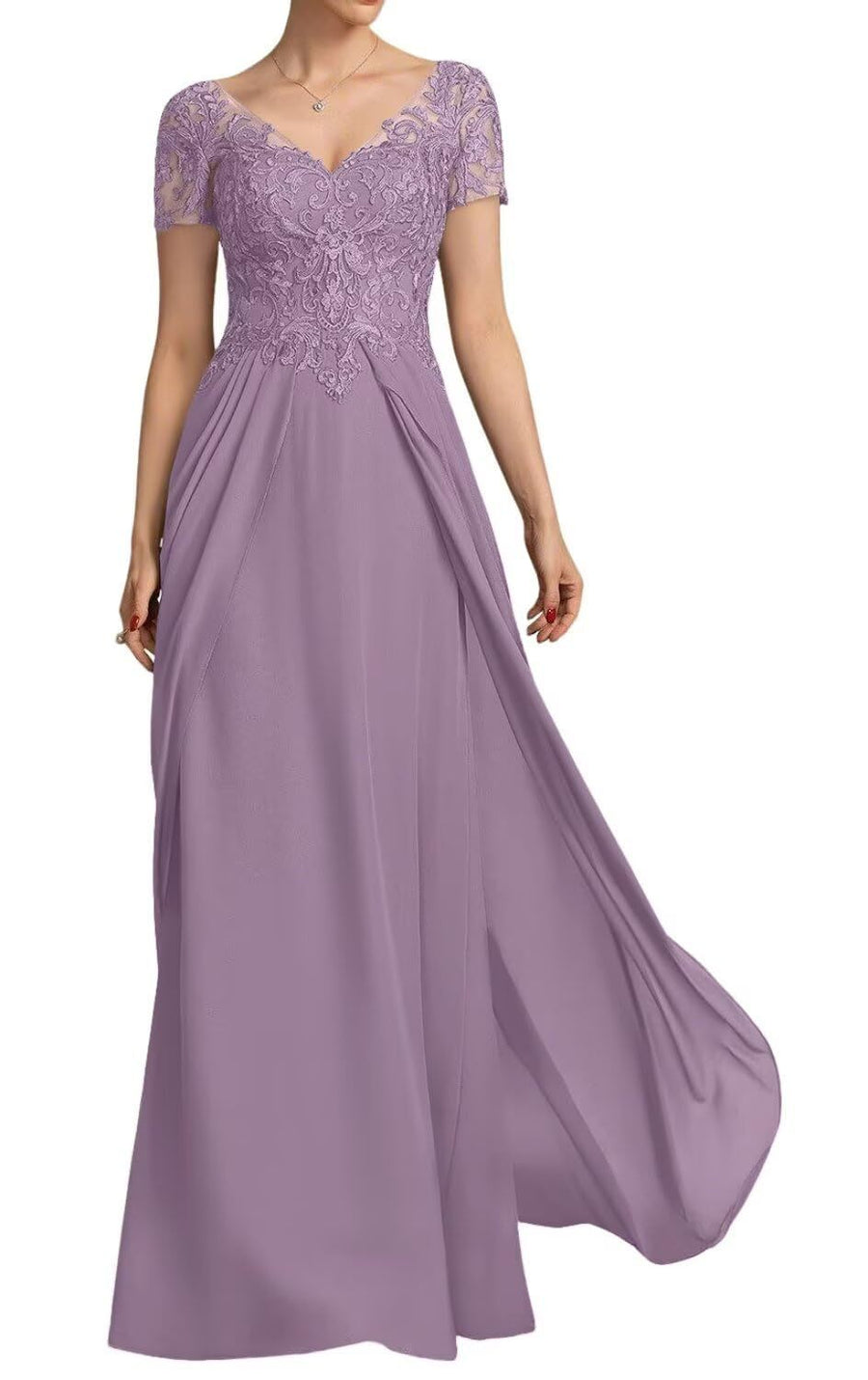 Chiffon long evening gown mother prom dress long skirt bridesmaid dress annual meeting host banquet dress performance dress plus size