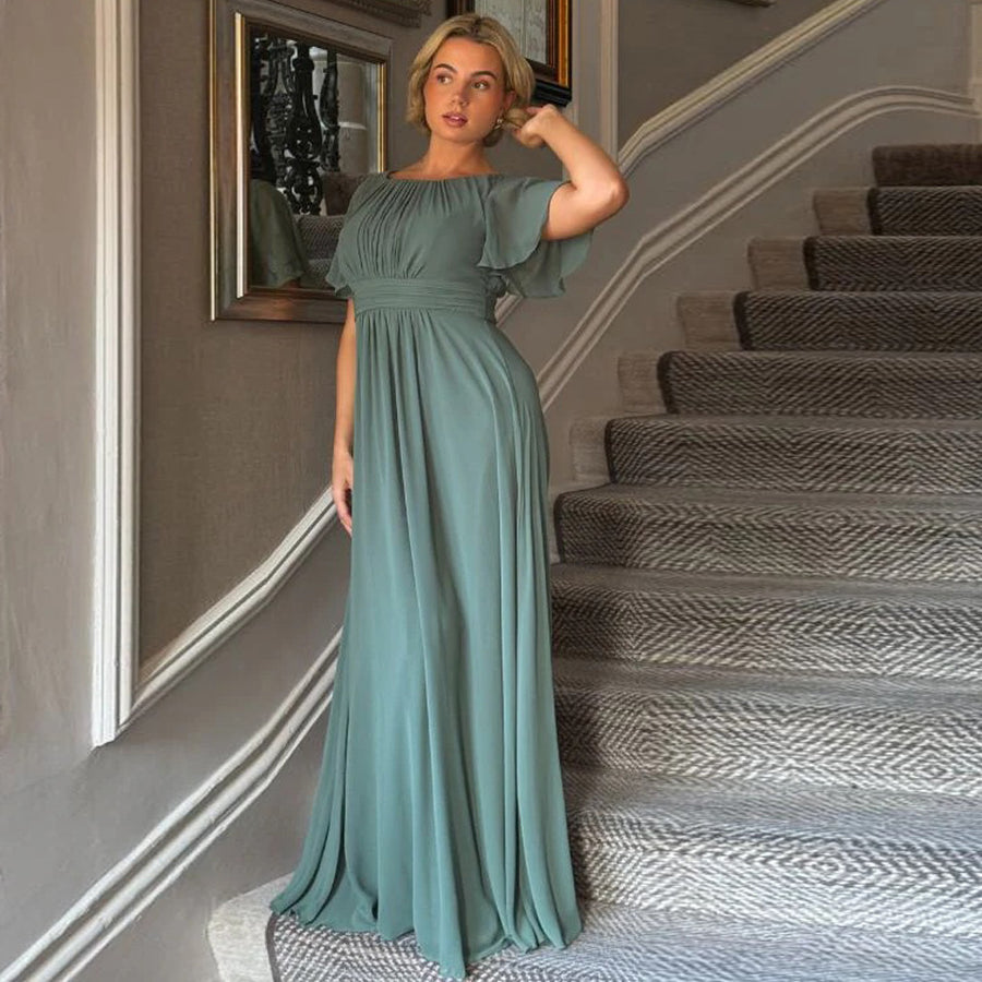 Export long skirt evening dress elegantdressfrench bridesmaid dress banquet party dress party performance dress evening dress