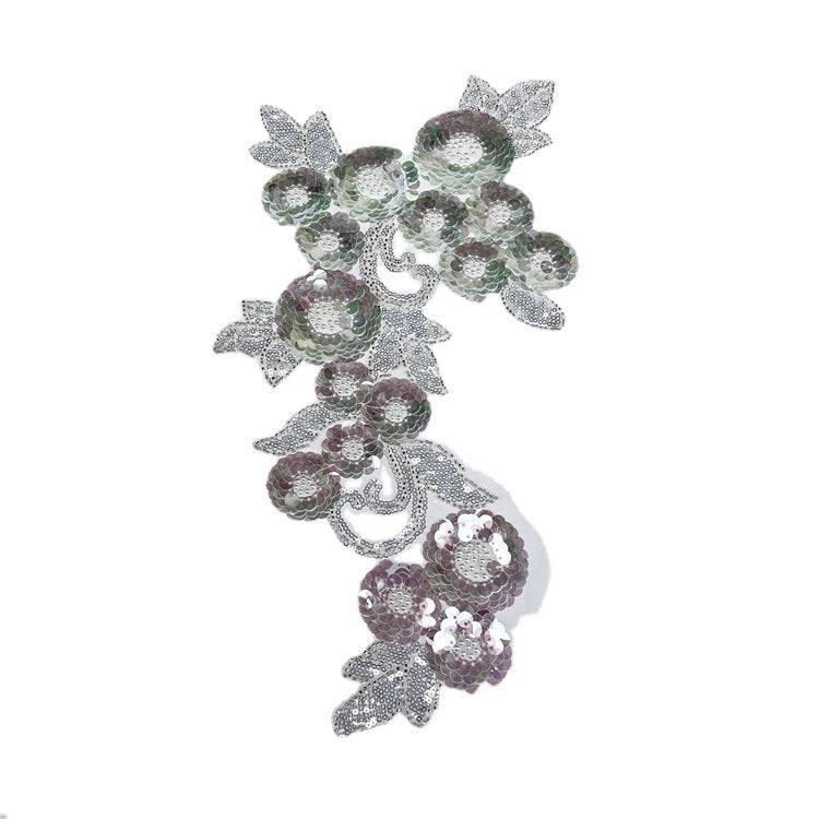 Beaded sequin pearl embroidered lace trim for wedding dress embellishment and DIY crafts