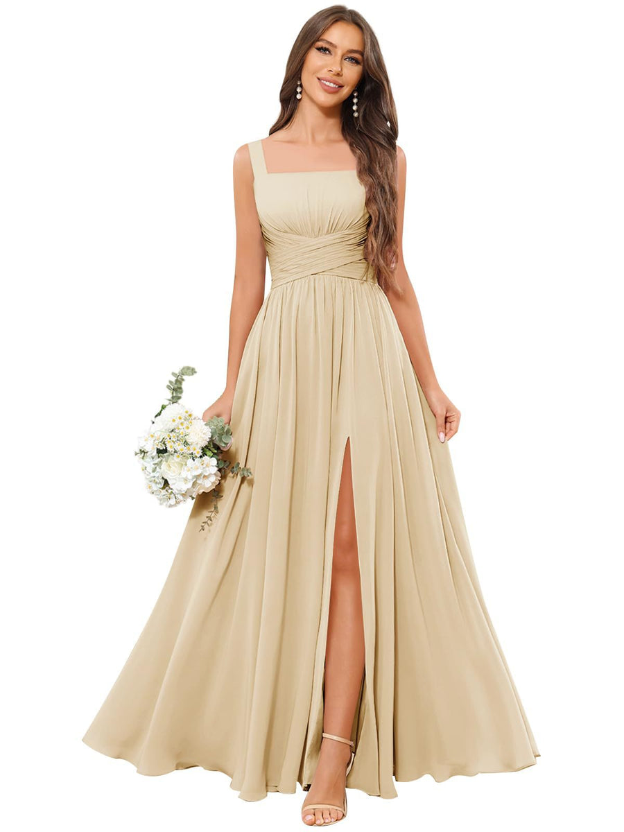 Fashion cross-border women's dress pure color evening dress multi-color optional sister group toast annual meeting performance dress fat m