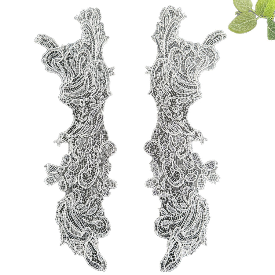 Neckline Fish Silk Hollow Veil Lace Light Patch - DIY Handmade Wedding Dress Accessory (R269)