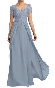 Chiffon long evening gown mother prom dress long skirt bridesmaid dress annual meeting host banquet dress performance dress plus size