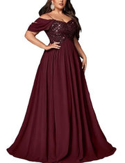 European and american plus size evening gowns: long, slimming dresses for banquets, parties, birthday celebrations, annual meetings, and hostess events
