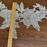 New product fresh leaves hollowed out fish silk thread lace, veil wedding dress lace handmade diyR99