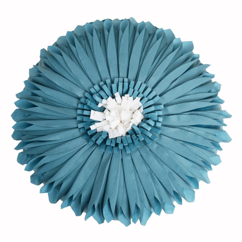 Soft Floral Cushion Cover - Handcrafted Petal Design for Gentle Interiors
