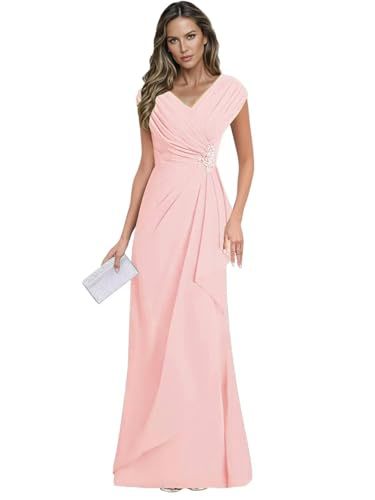 Cross-border plus sizenew arrival evening dress elegancev neck chiffon silm large swing long banquet dress long skirt female bridesmaid