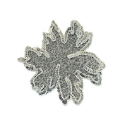 White flower DIY clothing handmade accessories butterfly patch sticker fish silk thread embroidery lace R132 small