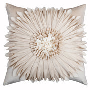 Soft Floral Cushion Cover - Handcrafted Petal Design for Gentle Interiors