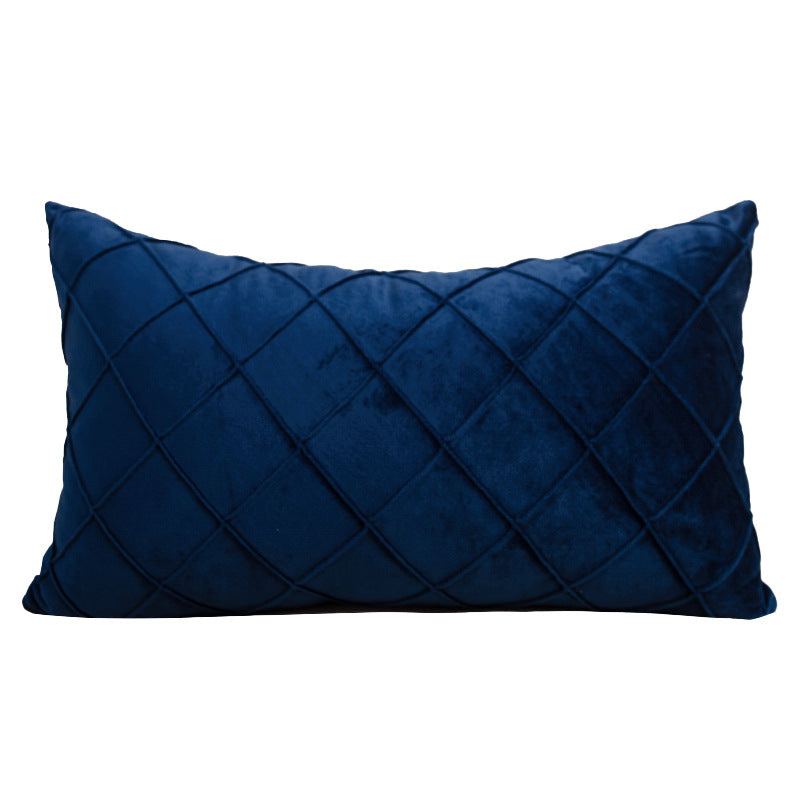 Velvet Cushion Cover - Subtle Geometry for Elegant Living Spaces