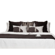 Brown & Gold Cushion Set - Elegant Metallic Detail for Refined Interiors