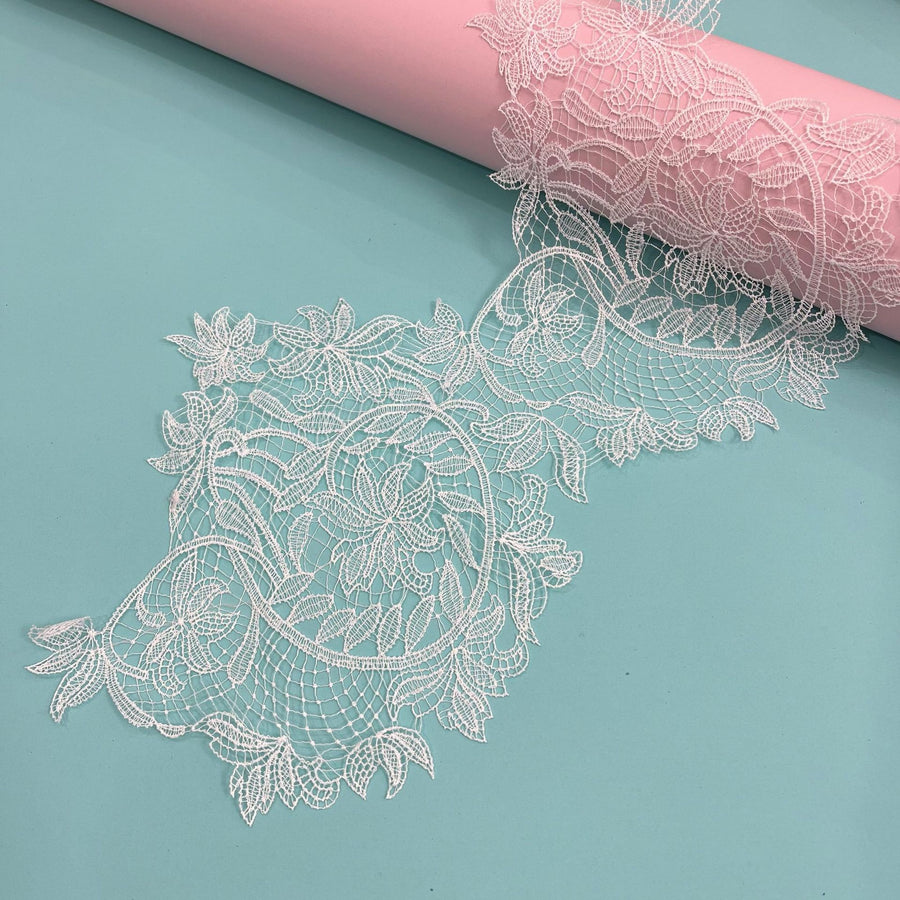 Lace hollow embroidery embroidery applique, wedding dress, curtain headgear DIY handmade decorative patch accessories