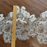 Hollow fish silk line width lace wedding dress veil, fabric decoration eyelashes milk silk accessories R98
