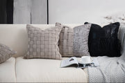 Cream Beige Handwoven Cushion Cover – Soft Luxury Pillow for Sofa & Bed
