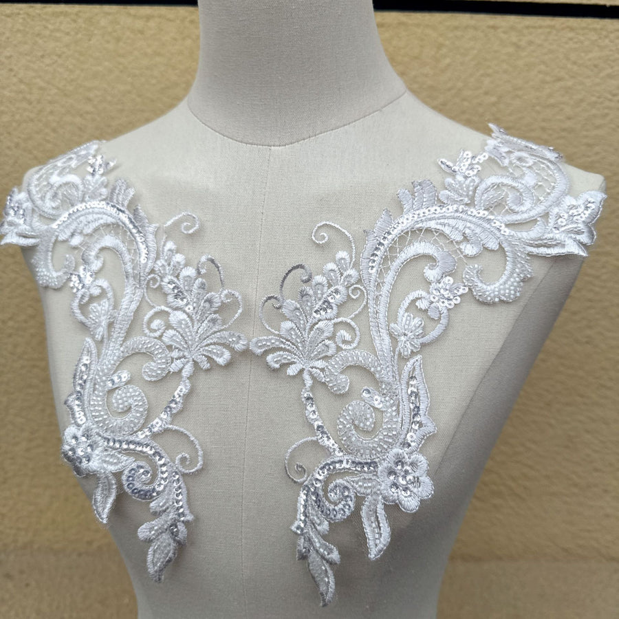 Mesh Beads 3D Lace Flower - DIY Fashion Show Clothing Accessories & Dress Embellishment (D1)