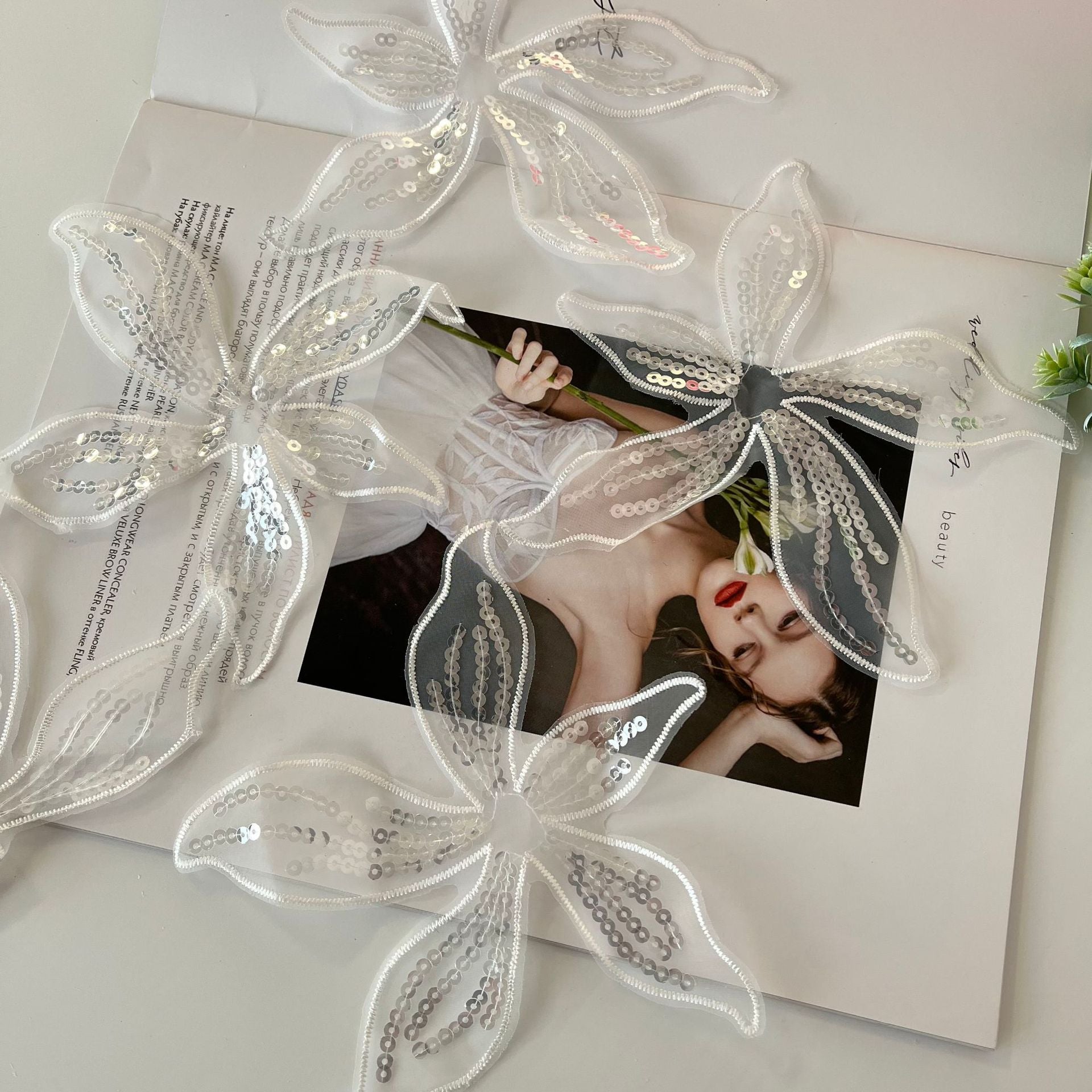 Lace bridal headwear flower pieces accessories diy silver kids hairpin headwear crystal girl headband accessories lace