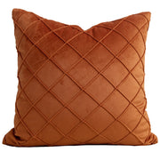 Velvet Cushion Cover - Subtle Geometry for Elegant Living Spaces