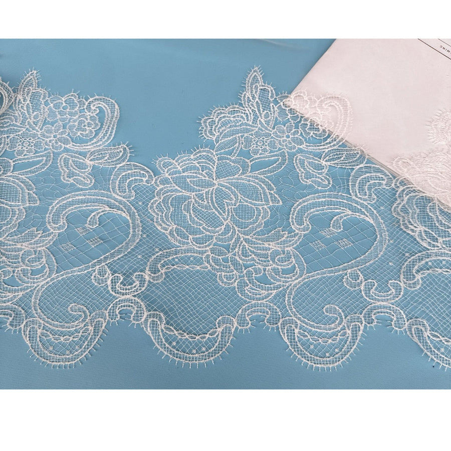 White Fish Silk Hollow Lace Trim - Clothing Edge, Bag & Handmade DIY Decoration (R77)