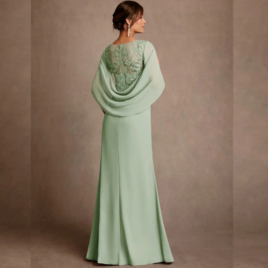 Fashion amazon cross-border banquet ladieswear wedding banquet women's clothing long evening dress annual meeting party host dress fat