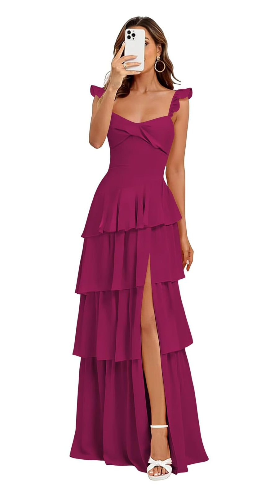 French bridesmaid dresses for women - summer beach vacation long dress, ethereal & slimming, sister dress, party gown, evening wear