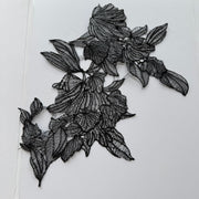 Black fish silk thread lace wedding dress children's clothing performance clothes DIY accessories R100 black