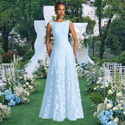 Cross-border hot-selling fashion style plus size dress dress socialite style plus size evening dress bridesmaid engagement host dress