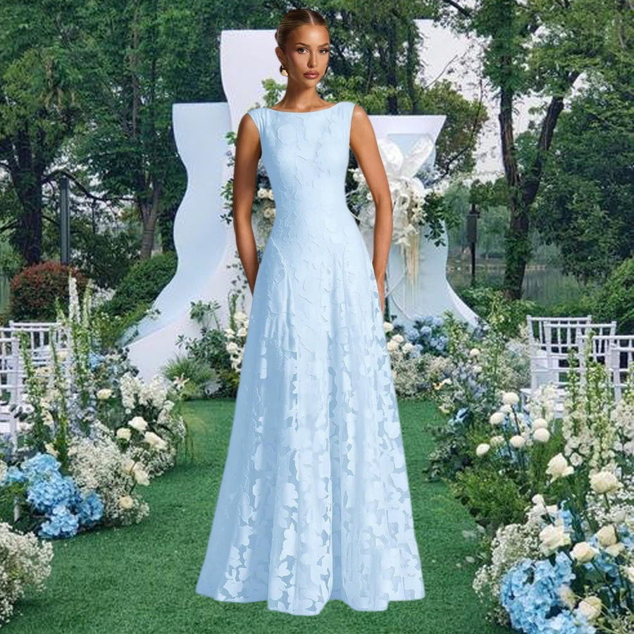 Cross-border hot-selling fashion style plus size dress dress socialite style plus size evening dress bridesmaid engagement host dress