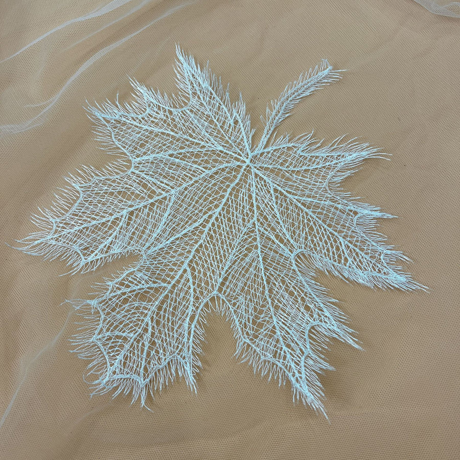 Maple Leaf Lace Hollow Cloth Patch - Wedding Headdress & Handmade DIY Clothing Accessory