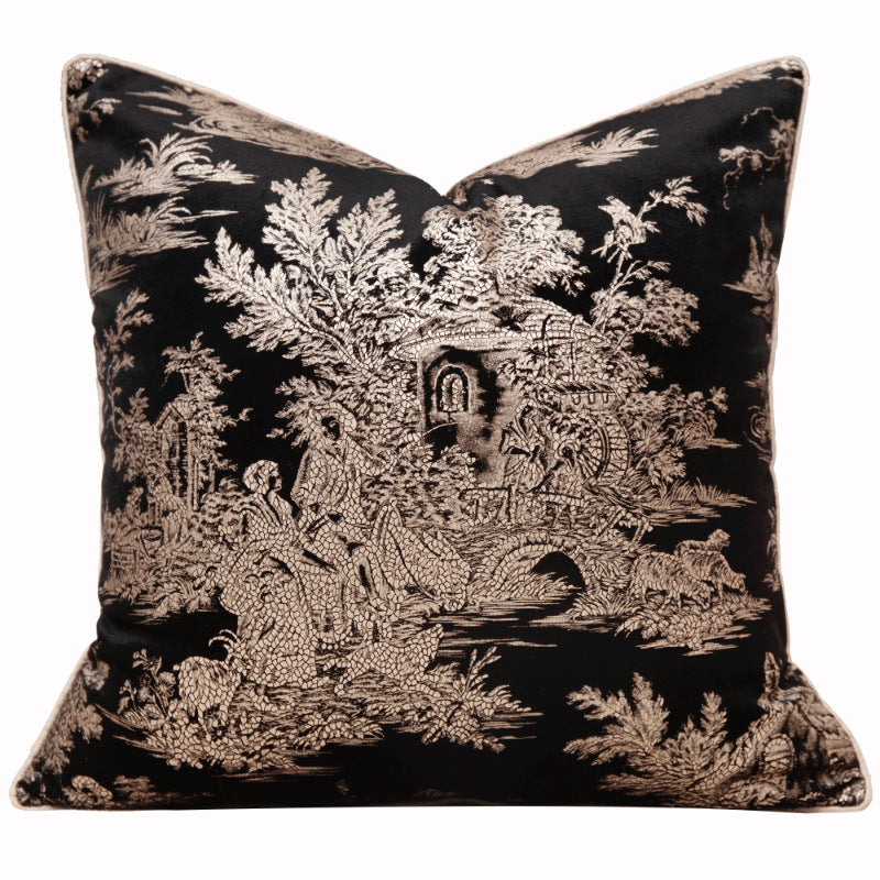 Black & Gold Bedding & Cushion Set - High Luxury for Refined Interiors