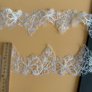 R288 sequined fish silk thread water-soluble lace, national style fine thread barcode lace, dress wedding clothing accessories