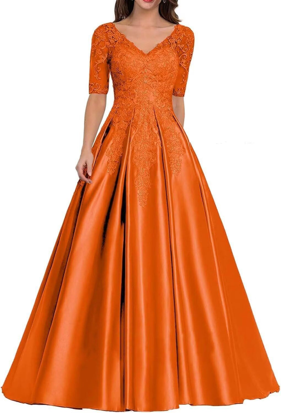 European and american style plus size evening gown - women's satin floor-length dress - perfect for weddings, bridesmaids, annual galas, and performances - flattering and figure-forgiving