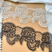 Black and white fish silk thread sequins water-soluble decorative lace European and American embroidery fabric water-soluble embroidery lace R81 tape
