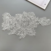 Headgear children's clothing decorative fish silk thread leaf hollow three-dimensional lace lace, wedding gift fabric R109