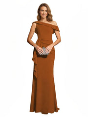 Cross-border amazon bestseller: long one-shoulder mermaid evening gown - perfect for bridesmaids, weddings, and socialite gatherings