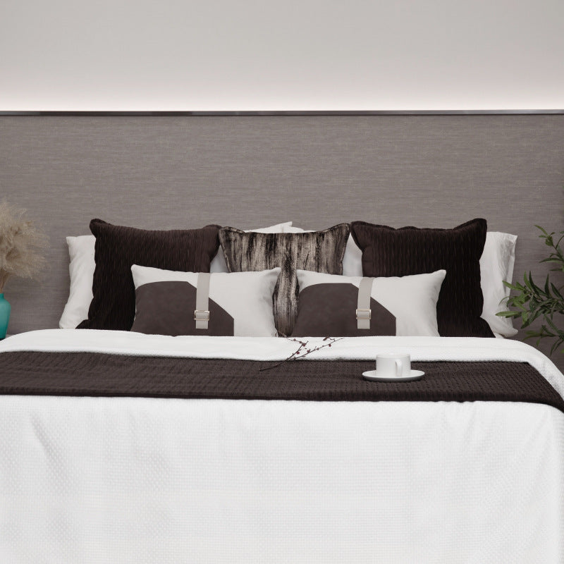 Brown & Gold Cushion Set - Elegant Metallic Detail for Refined Interiors