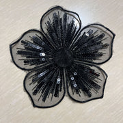 Beaded Organza Rice Bead Flower Embroidery Mesh Lace – DIY Wedding Dress Appliqué (R145)